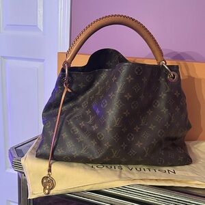 Louis Vuitton Dark Brown Monogram Hobo Bag
